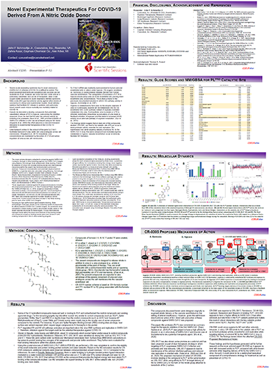 Novel Experimental Therapeutics for COVID-19 Derived From a Nitric Oxide Donor<br>
